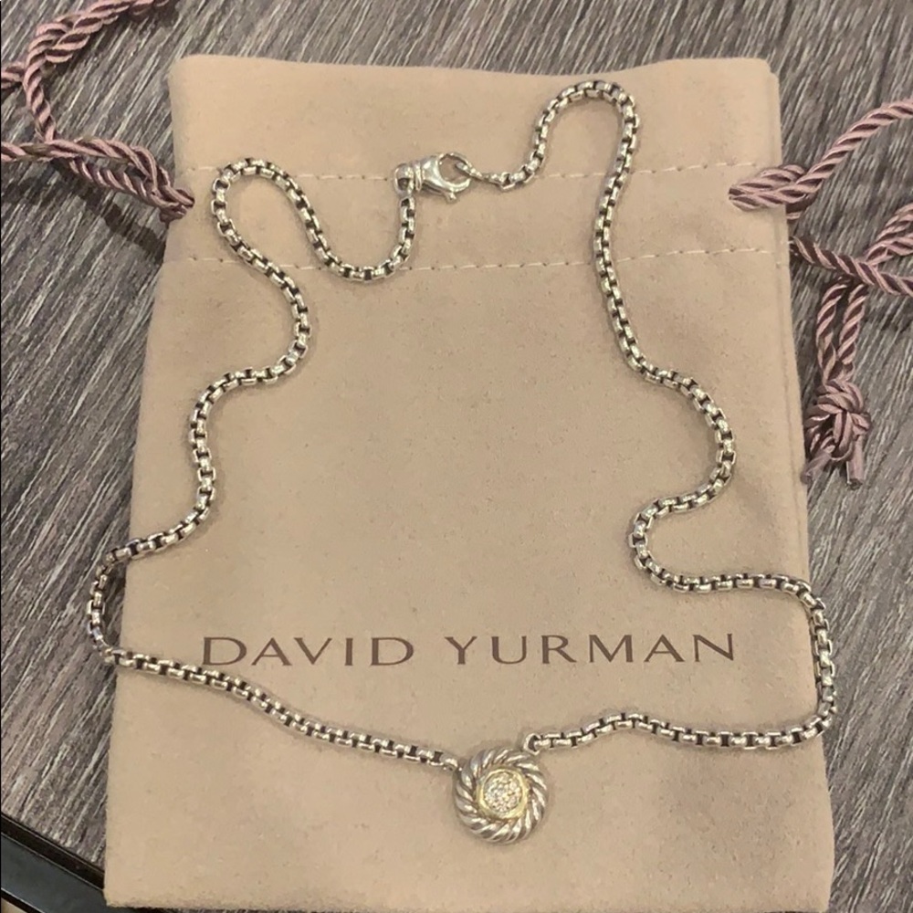 David Yurman Diamond Cookie Necklace